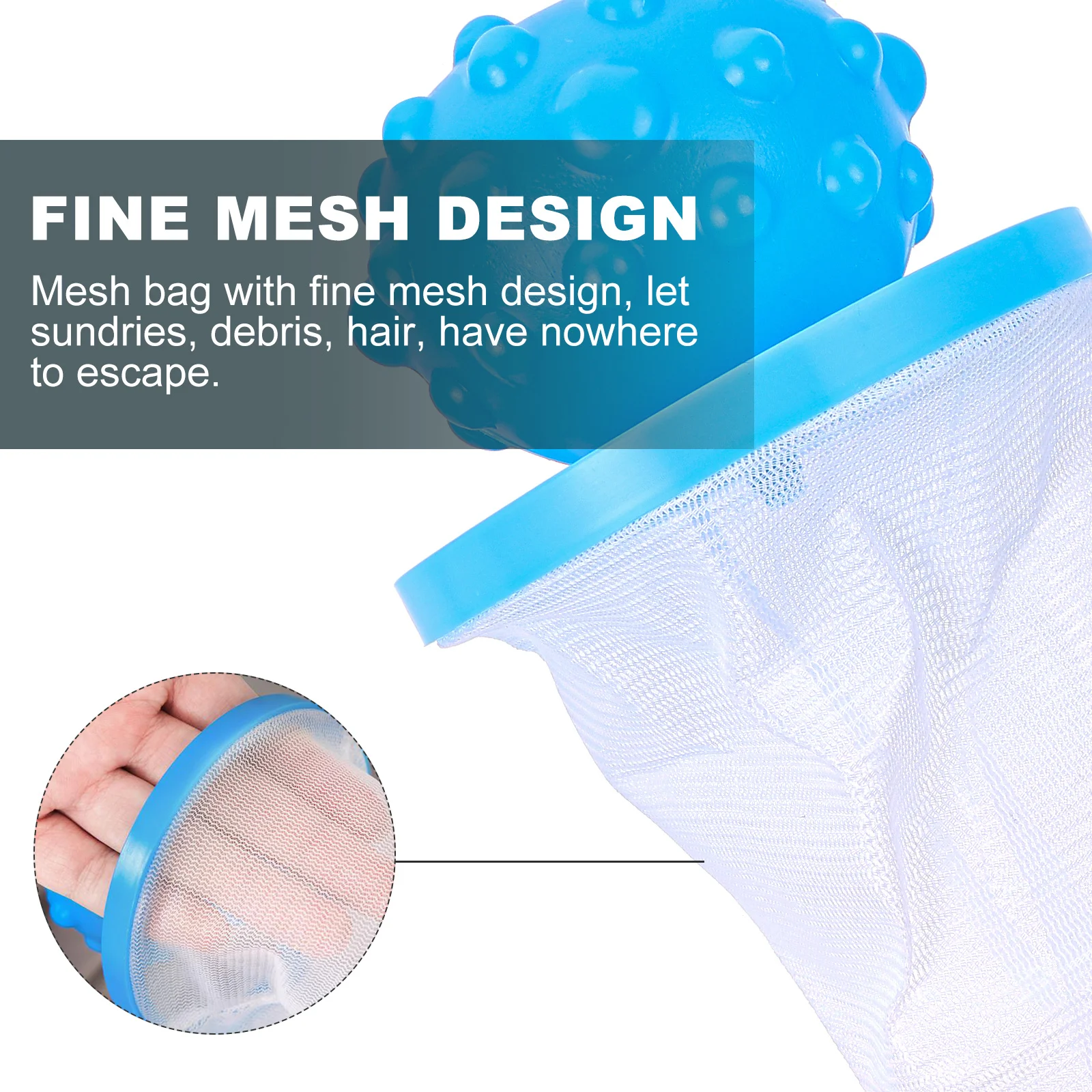 

6Pcs Cotton Lint Catcher Mesh Bag for Washing Machine - Reusable Laundry Hair Remover Filter Pouch Fine Mesh Design Household