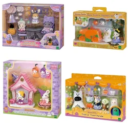 Sylvanian Families Anime Figures Halloween Christmas Set Family Toy Cross Dressing Party Doll Festivals Limited Christmas Gift