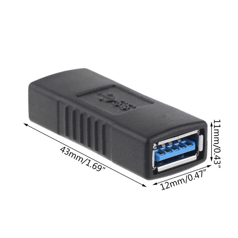 Adattatore connettore USB 3.0 tipo A femmina a femmina Accoppiatore AF a AF Convertitore extender cambio F/F per tablet portatili