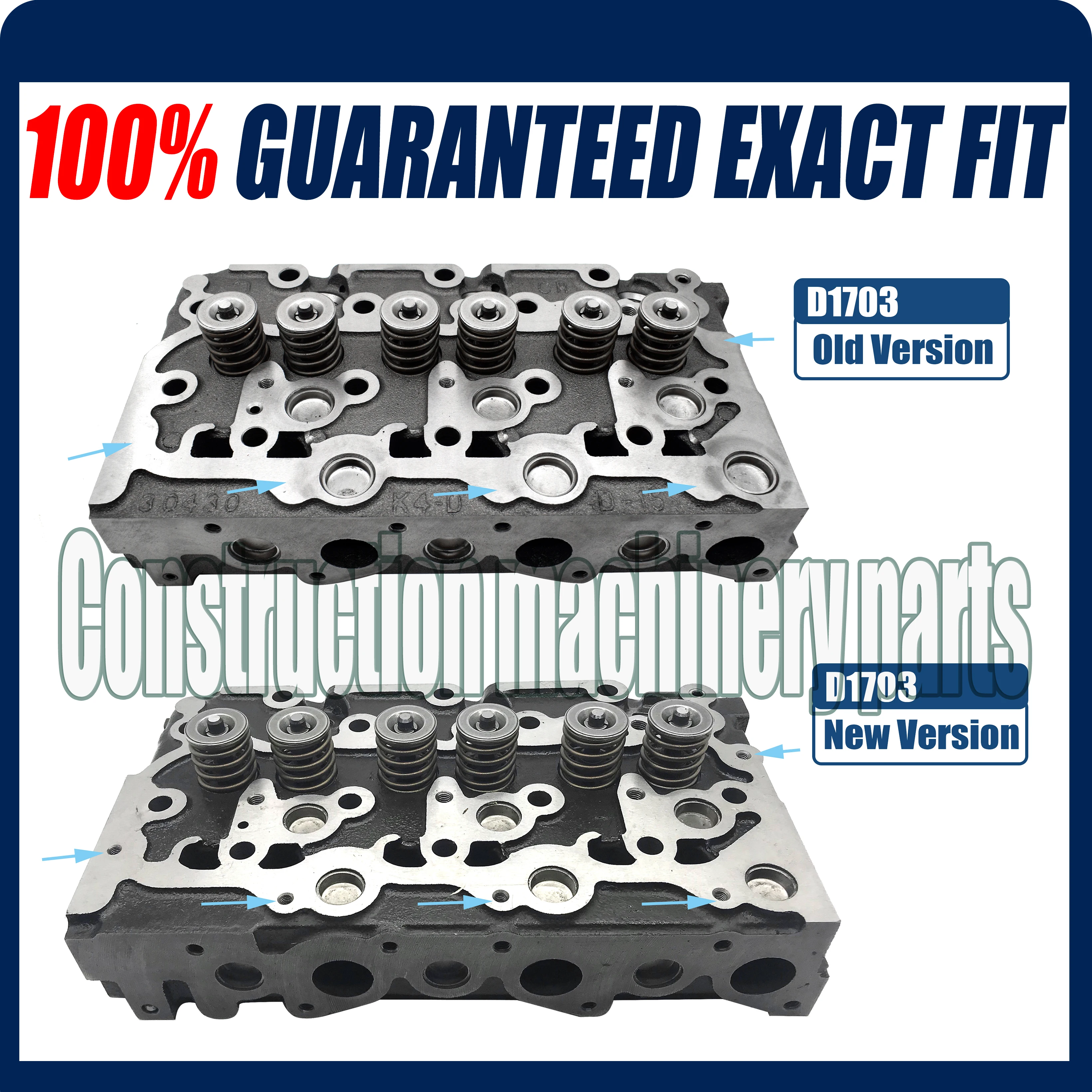 D1703 cylinder Head For kubota Engine