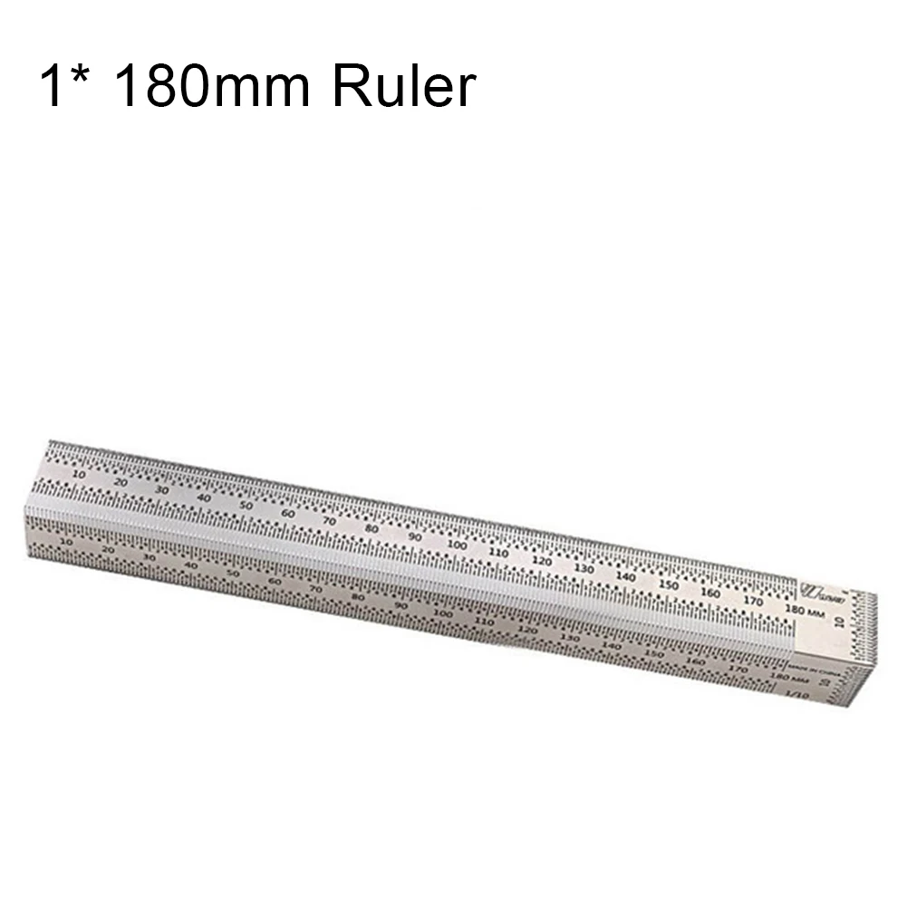 Tools Woodworking ruler DIY Stainless Steel T-type 180-400mm Carpenter Hole Marking Positioning Scribing Silver