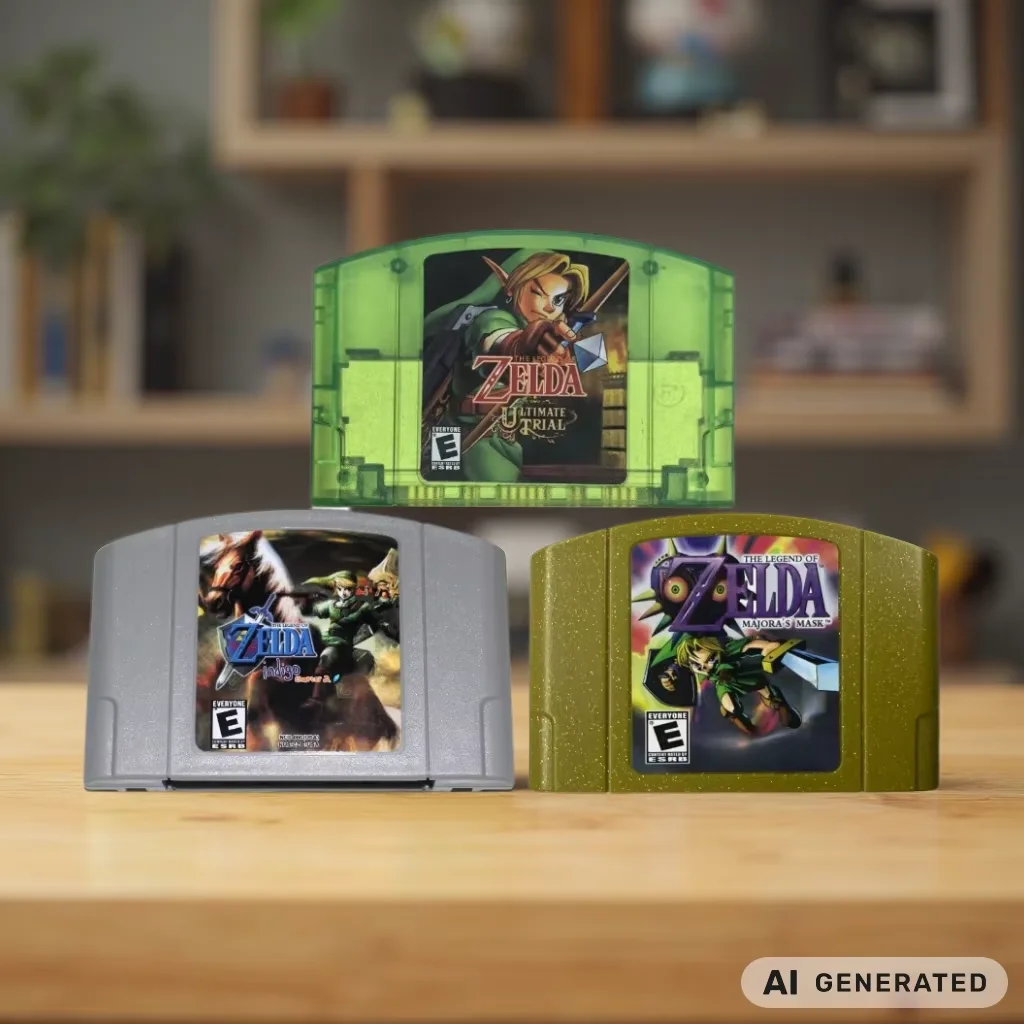 N64-Spielkassette, The Legend of Zelda Dark Hyrule Fantasy, Master Quest, geeignet für 64-Bit-NTSC-US-Konsole, englische Spielkassette