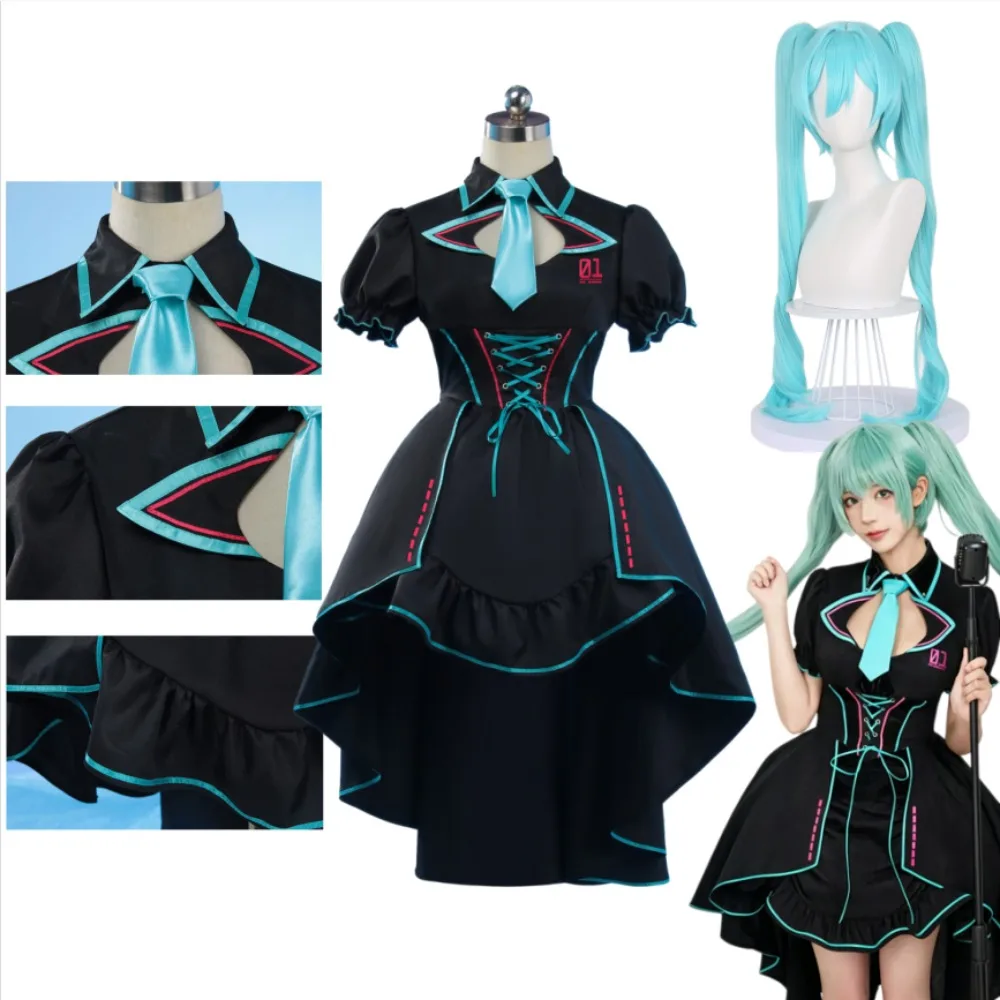 ミクウウ-コスプレ衣装-アニメ-ボーカロイド-月光の騎士-コス-ハロウィン-jk-スカート-コルセット-ミクウ-プリンセススカート-ギフト