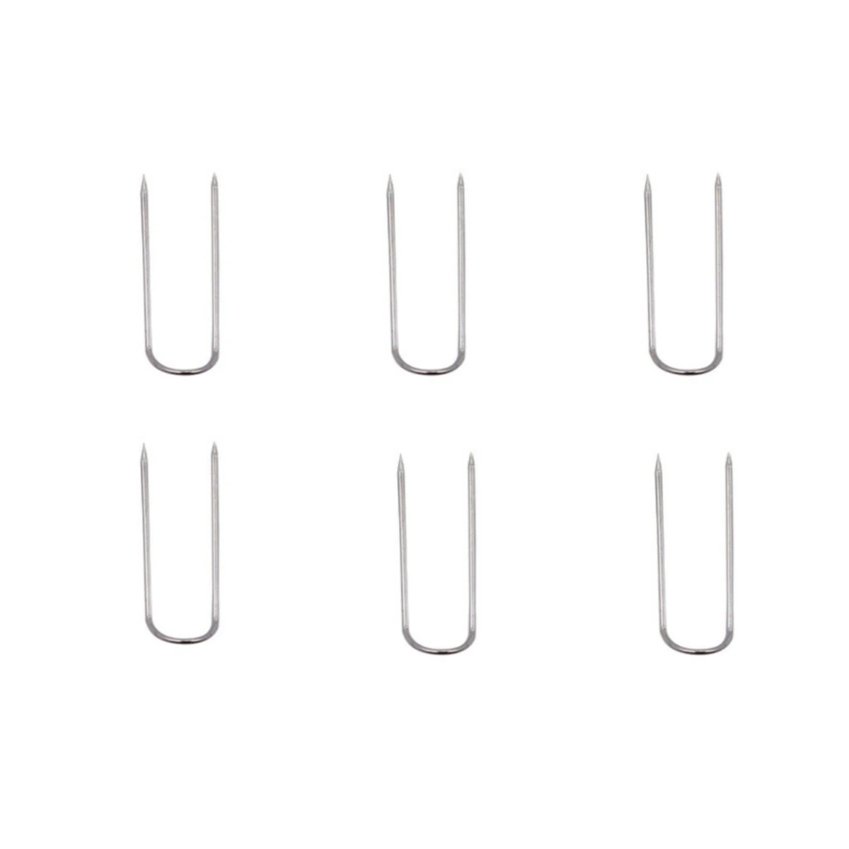 17mm Size Gold U Pins for Fabric Sewing Quilting Projects Curved Heavy Duty Metal Needles Large Capacity Pack for Precision Hand