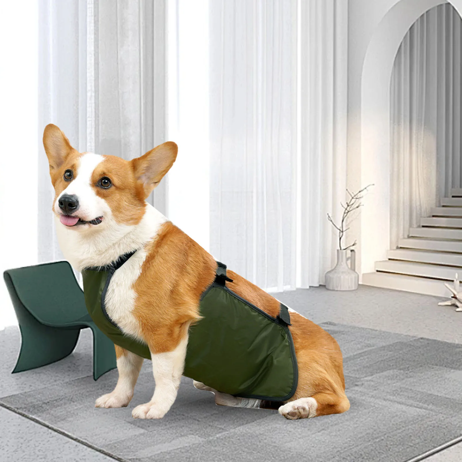 Large Dog Belly Band Waterproof Breathable Full Protection Easy To Clean Dog Bib Chest Protector For Pets