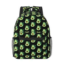 Aguacate Cat-Avogato-amante del aguacate-amante del gato, nuevo patrón de moda, mochila escolar ligera con estampado, 17 pulgadas