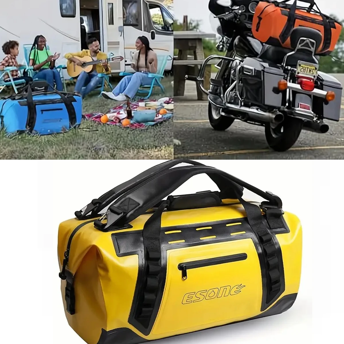 

50L Kayaking Bag Waterproof Bag Dry Saddle Luggage Storage Beach Rafting Travel Camping Swimming Bags Drifting Bag