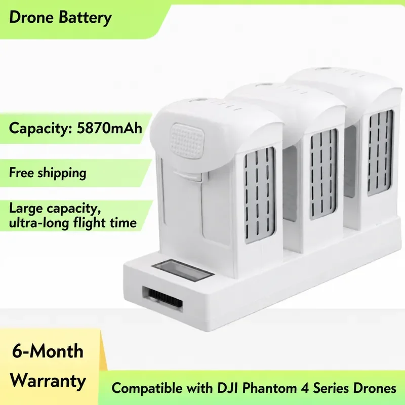 for DJI Phantom 4 Pro 4 RTK 4 Advanced High Capacity 5870mAh Replacement Battery