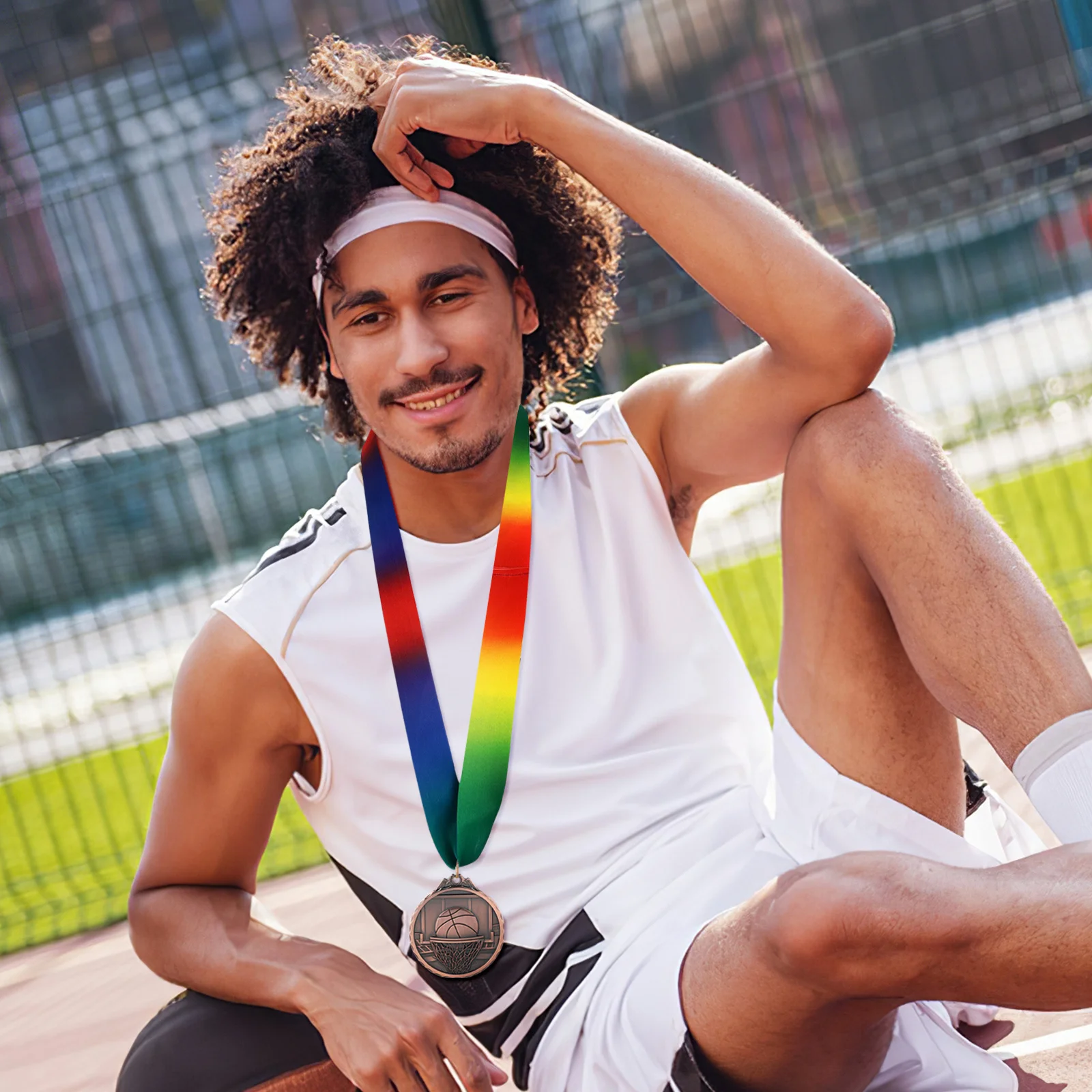 

3Pcs Commemorative Basketball Medals Detailed Artistry Resilient Alloy Sports Awards Medal Set Basketball Award Medals