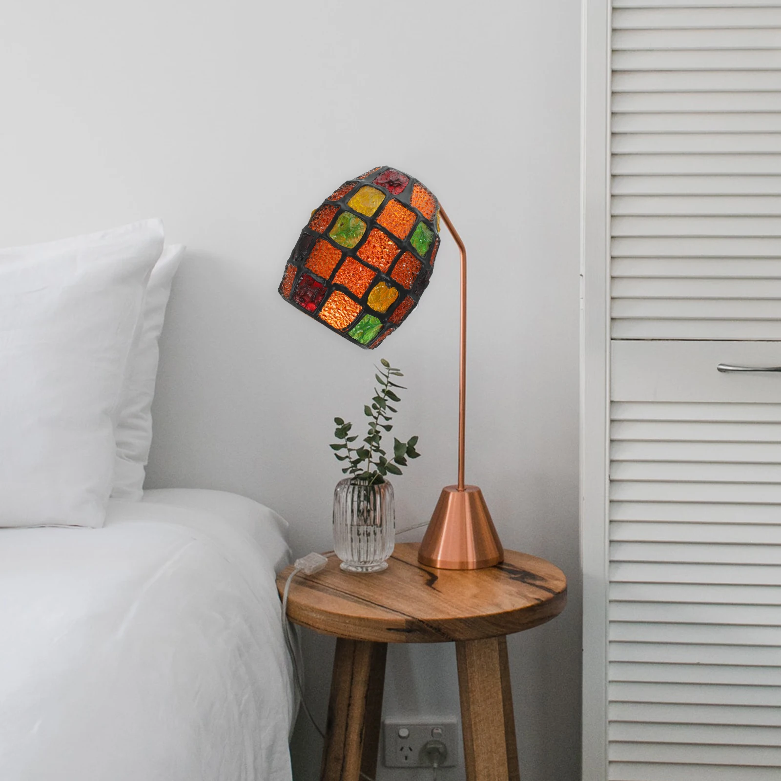 

Colorful Glass Lampshade Small Wall Light Cover Durable Decorative Indoor Lamp Accessory for Hallway Bedroom Small Lampshade