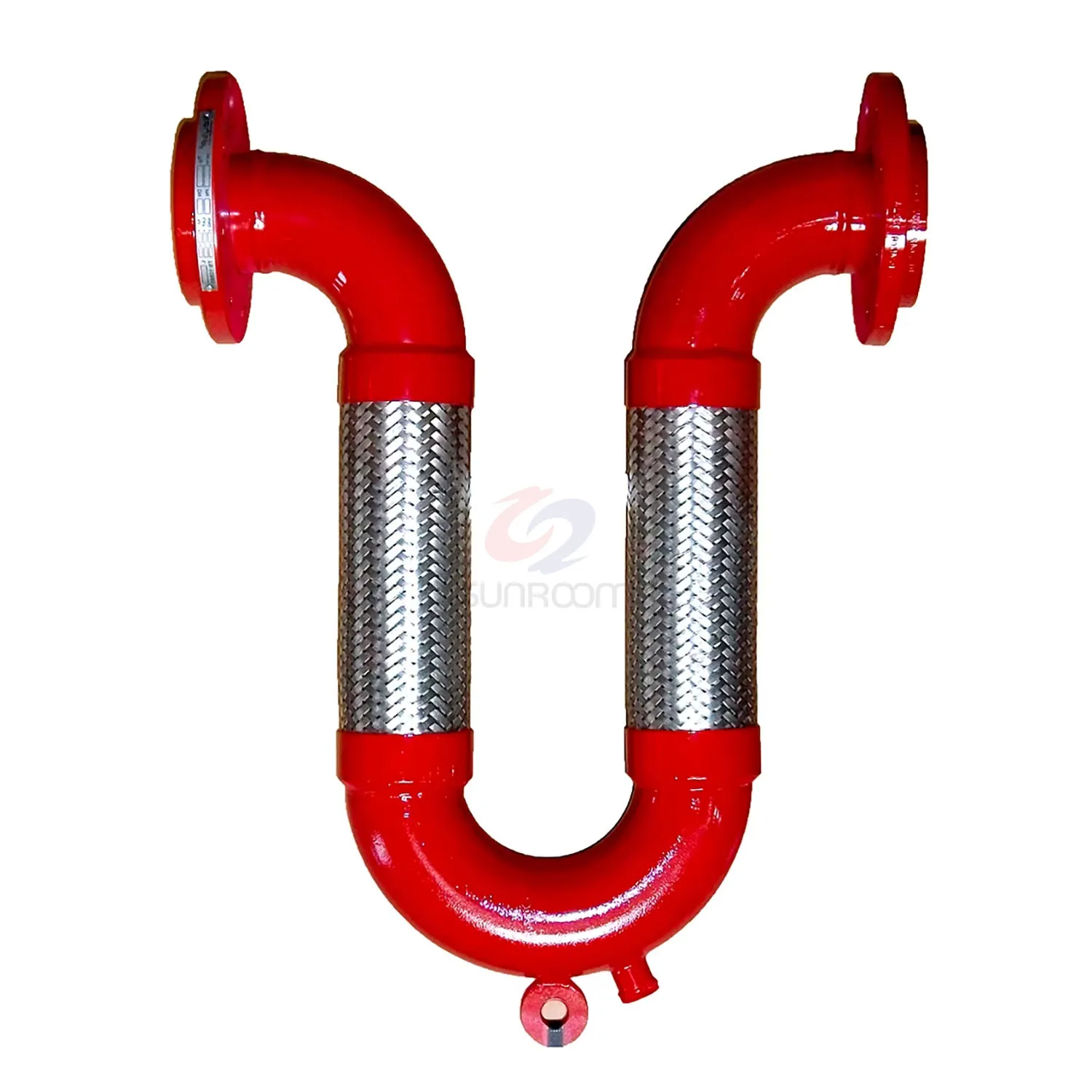 U-Flex Expansion Joint Flexible Connector Fire Loop Bellows Compensator FM Grooved Type for Industrial Seismic Protection Smooth