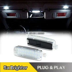 2Pcs For Audi A3 A4 A5 A6 A7 A8 Q5 LED Vanity Mirror Light Car Sun Visor Reading Lamp TT S3 RS3 S4 S5 S6 RS6 S8 TTS White Canbus
