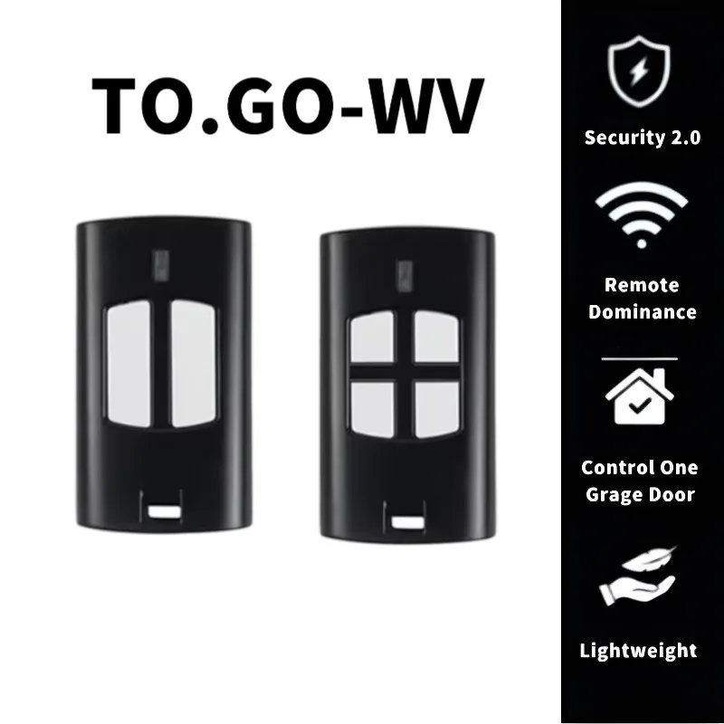 

BENINCA TO.GO 2WV 4WV Garage Door Remote 433MHz Compatible