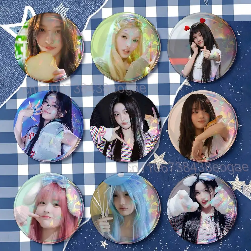 I-lroha I-ILLIT Custom Badges 75mm 44mm 25mm 32mm 58mm Hat Backpack Accessories Toys Collect Gifts Large