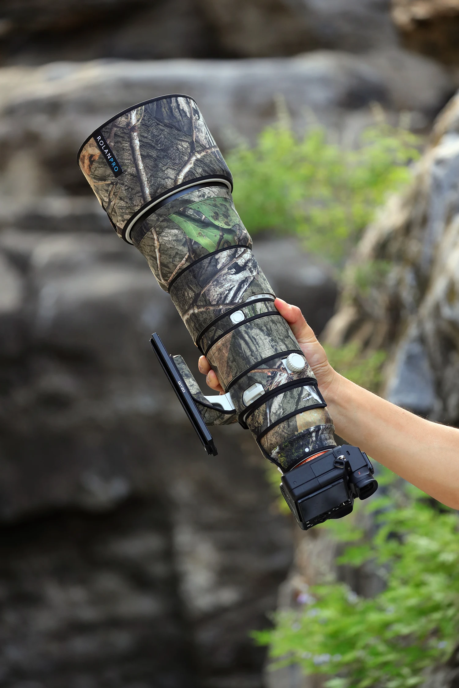 ROLANPRO Objektivmantel für Sony FE 400–800 mm F6,3–8 G OSS, wasserdichte, regensichere Objektivschutzhülle, Sony 400–800-Hülle, Regenschutz – Detail 7
