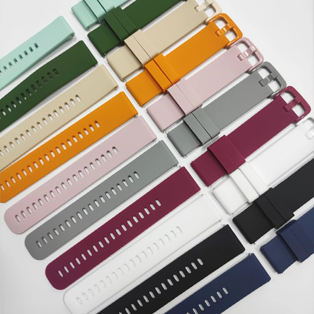 Silicone 20mm 22mm Watch Strap For Garmin Venu 3 Band Forerunner 570 265 255 Music Vivoactive 6 5 For Garmin Venu Sq 2 Bracelet