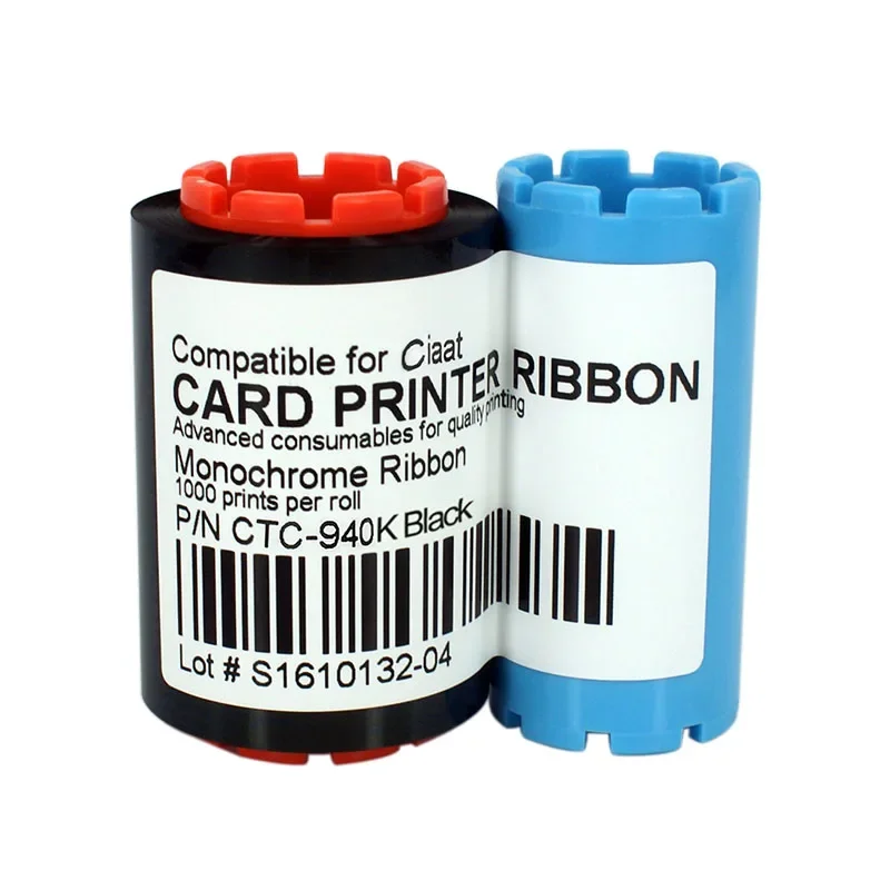 New printer ribbon CTC-940K black ribbon 1000prints/Roll for ciaat CTC-940 card printer tapes