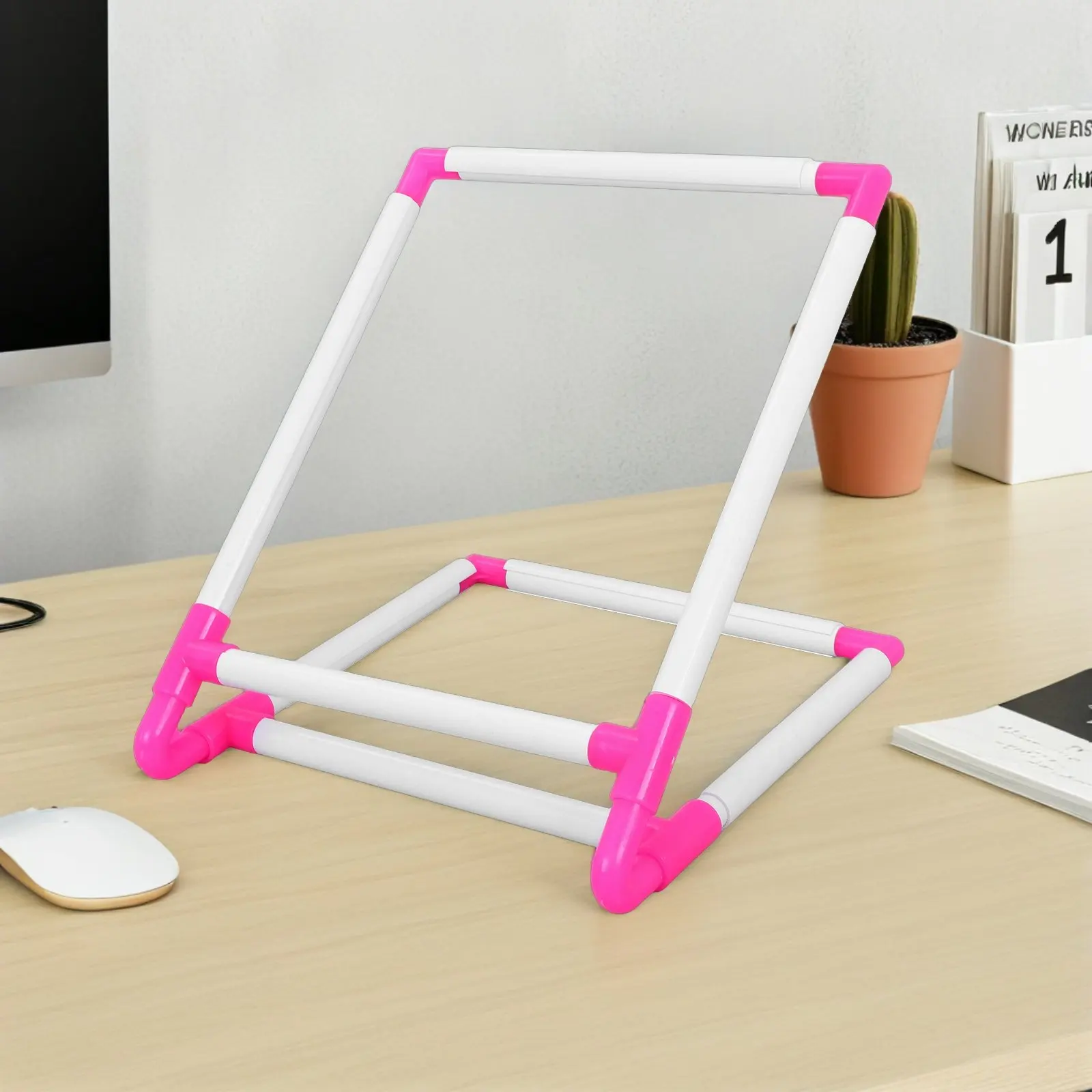 

1 шт. Настольная подставка-держатель для вышивки крестом из ПВХ, стабильная, для проектов DIY, без использования рук