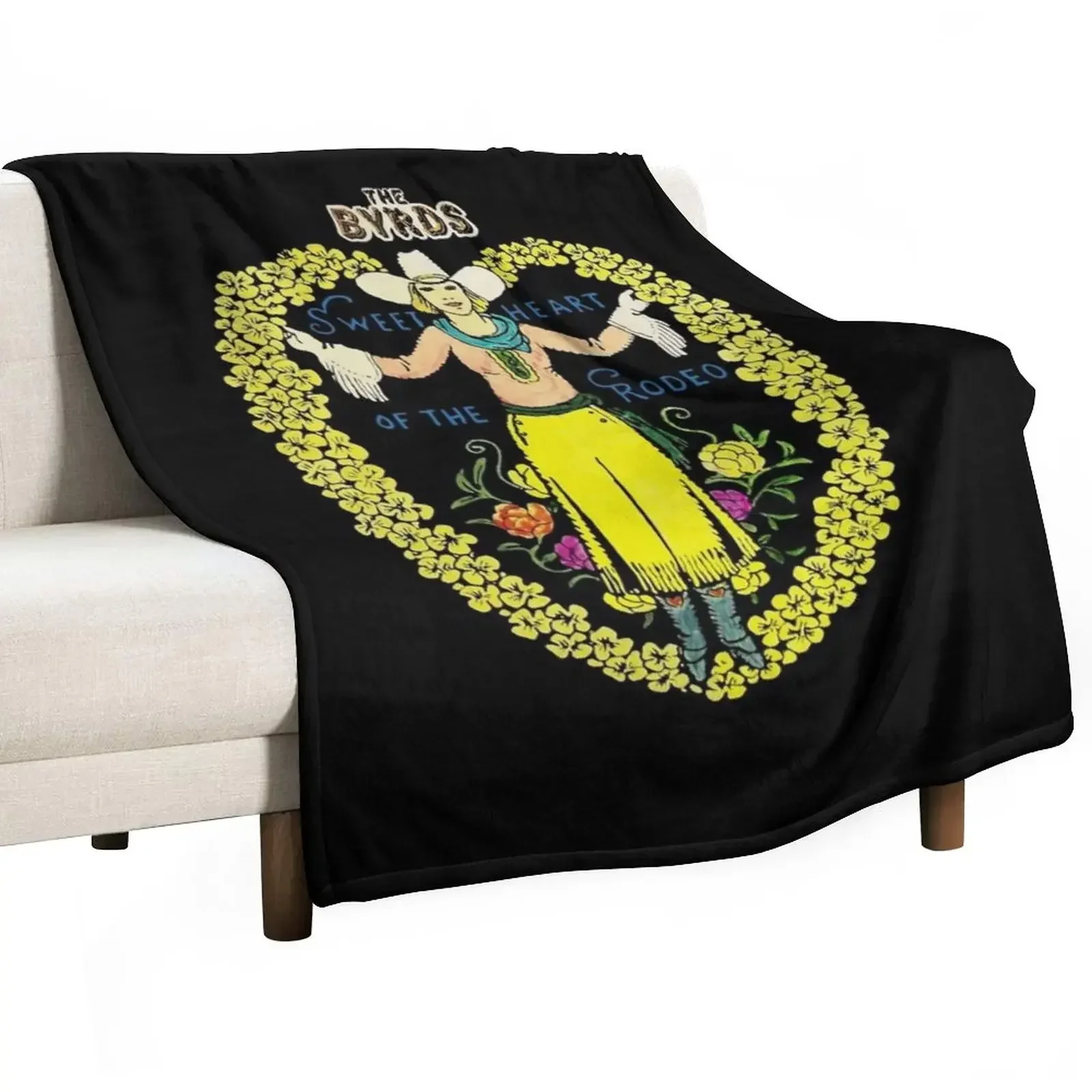 

The Byrds Sweet Heart of the Rodeo Throw Blanket wednesday Plush Blankets