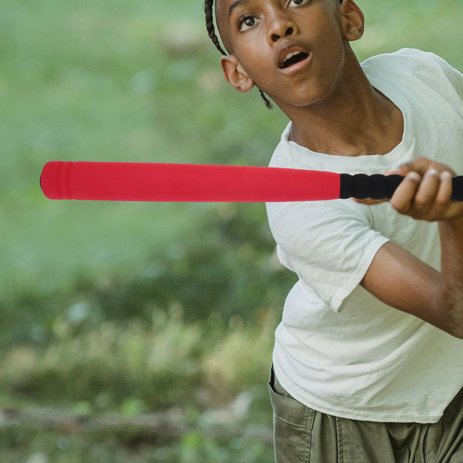 

Baseball Toy Set 21.5 Inch Bat 2.3 Inch Ball Red Foam Safe Kids Training Toys Children Baseball Practice Stick Soft Outdoor