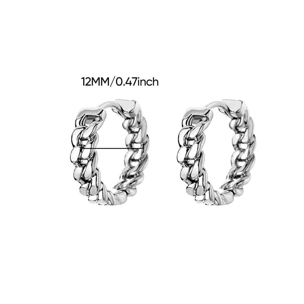 Klassische Creolen für Damen und Mädchen, Goldfarben, klobige Edelstahl-Ohrringe, 2026 Trend, neu im minimalistischen Ohrschmuck-Stil, Aretes