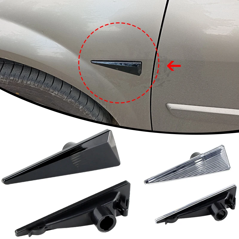 2xFor Renault Megane MK2 CC Espace MK4 Scenic MK2 Wind Avantime Thalia 2Side Marker Turn Signal Light Cover Lens Car Accessories