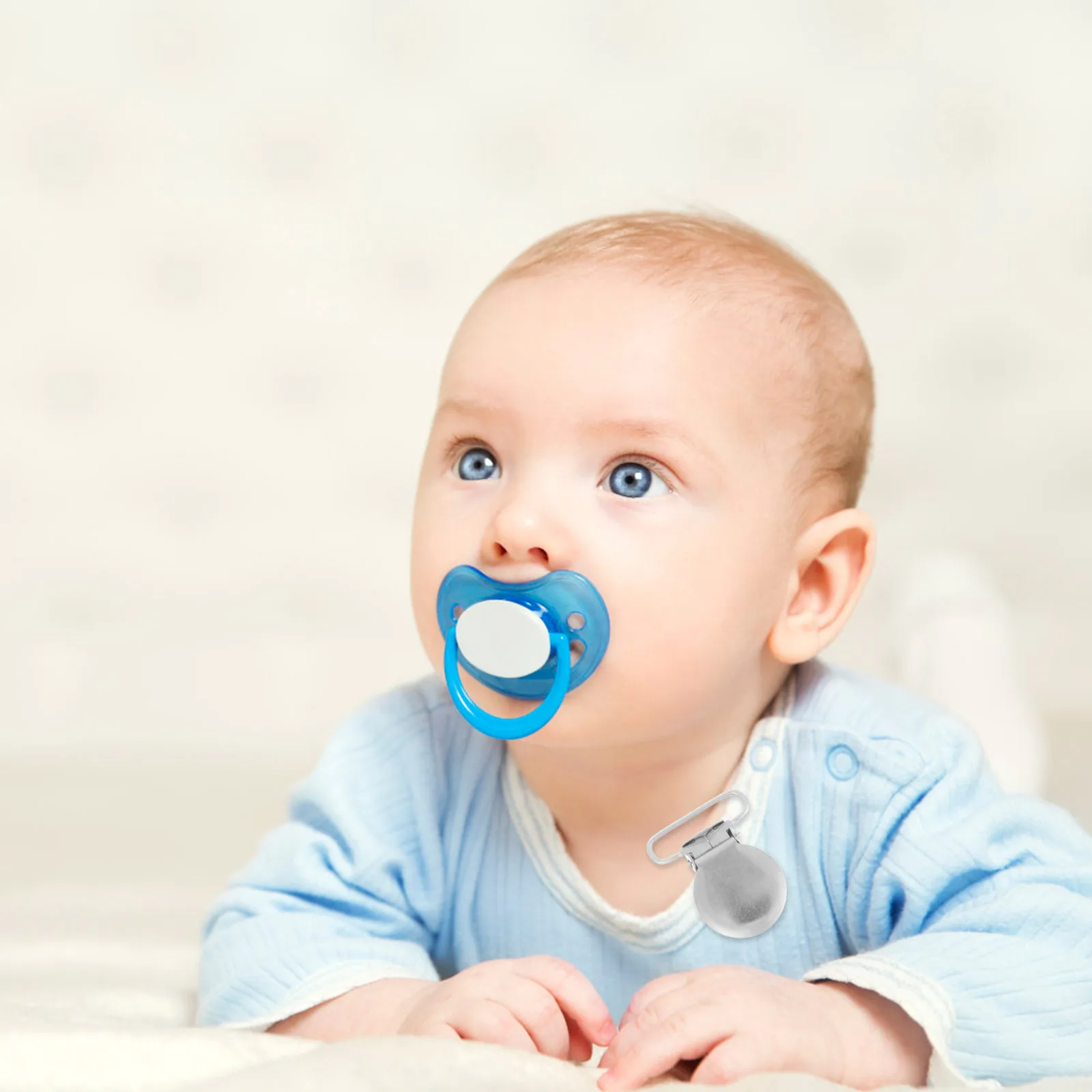 

10 Pcs Metal Pacifier Clips Baby Teething Grasping Toys Holders Multi Use Infant Child Durable Practical Travel Friendly Easy