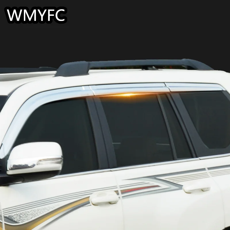 Window Weather Shields Window Wind Sun Rain Visor Car -Styling  for Toyota Land Cruiser Prado FJ150 2010-2022 6pcs