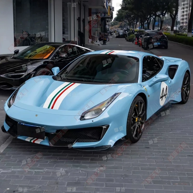 Car Vinyl Sticker FOR Ferrari 488 Pista 296 458 F8 body Personalized Customization fashion sports decoration Decal