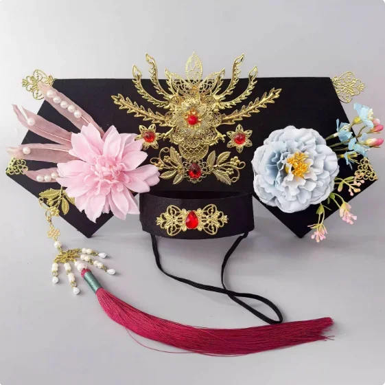

Chinese Ancient Headwear Empress Dowager Performing Hair Accessories