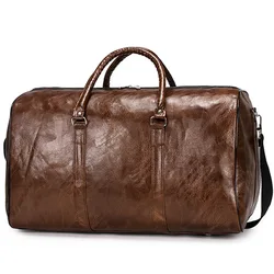 Sports Gym Bag Men and Women Bags New Pu Travel Bag Large Capacity Waterproof Short-distance Luggage Bag