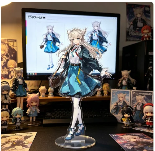 Anime Arknights:Endfield Chen Qianyu Tangtang Acrylic Stand Figure Model Plate Cosplay Collection Desktop Decor Gifts XYZ