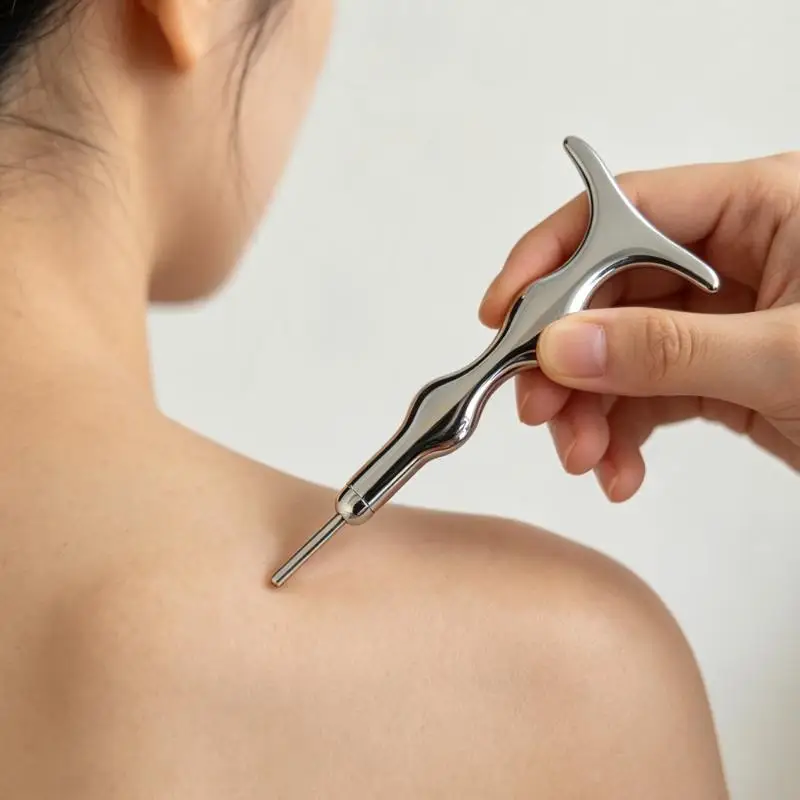 Double Heads Facial Reflexology Massage Tools & Face Gua Sha Tool Face Massage Probe Pen Facial Massage Stick