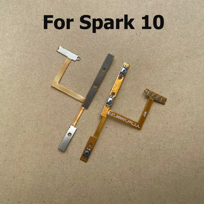 New For Tecno Spark 10 10C Pro Power Switch On Off Volume Mute Side Button Key Robbin Flex Cable