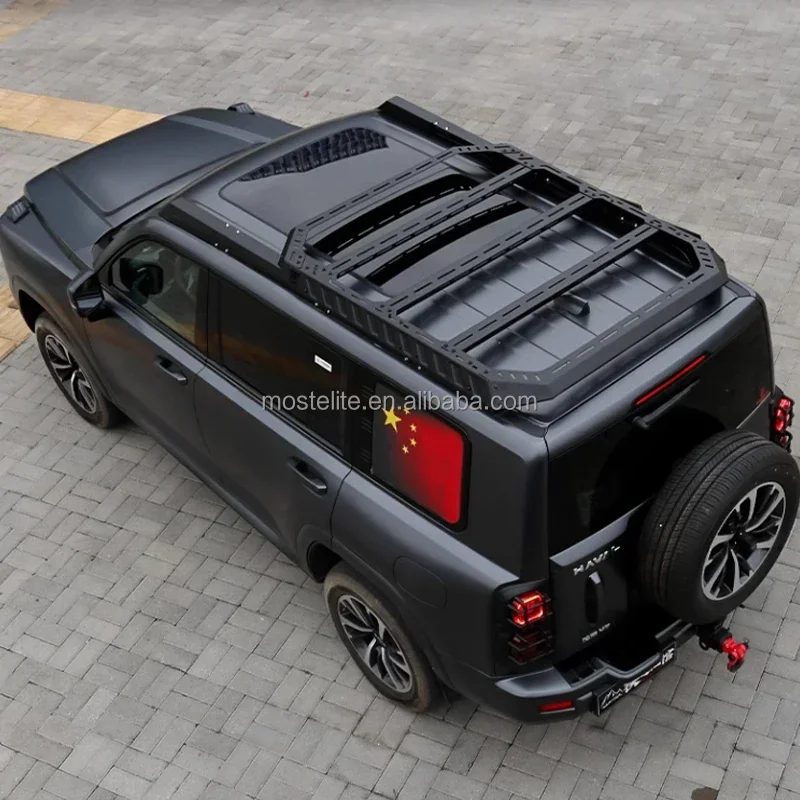 High Quality Car Exterior Modification Accessories Steel Side Ladder Removable Luggage Roof Rack for Haval H9 2025 Accessories