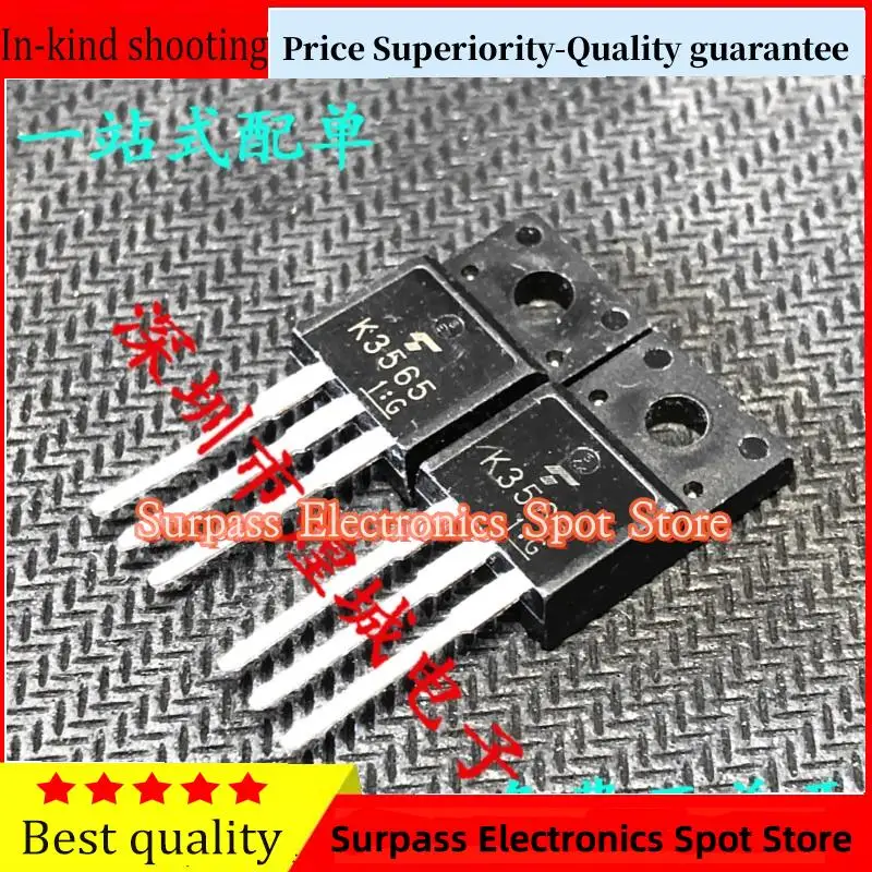 10PCS-100PCS  K3565 2SK3565  TO-220F 900V 5A  Price Superiority-Quality guarantee