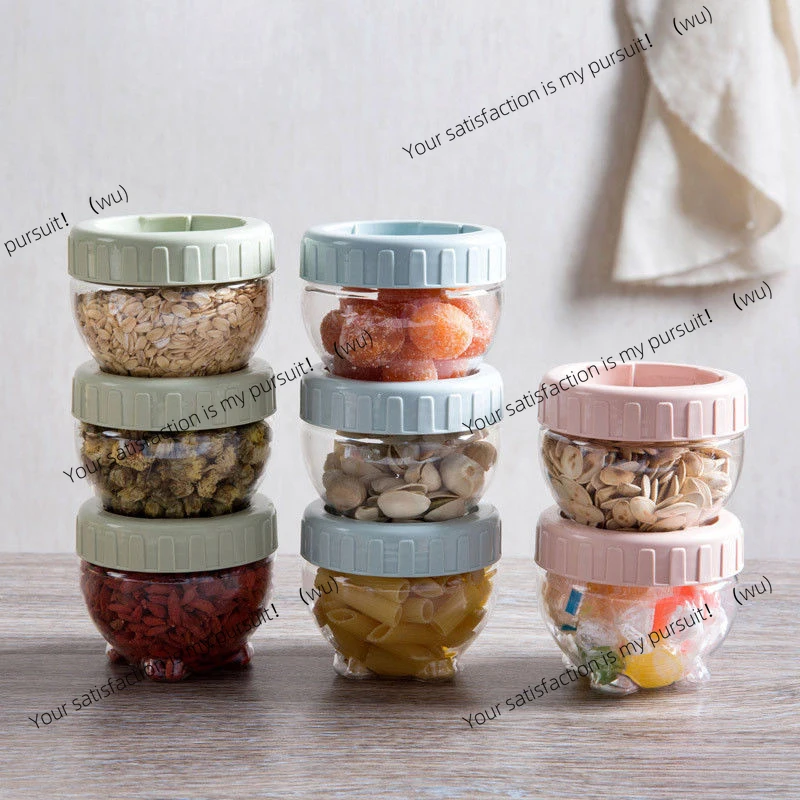 ZOCI plastic ingredients sealed jar, kitchen tool storage, multiple colors