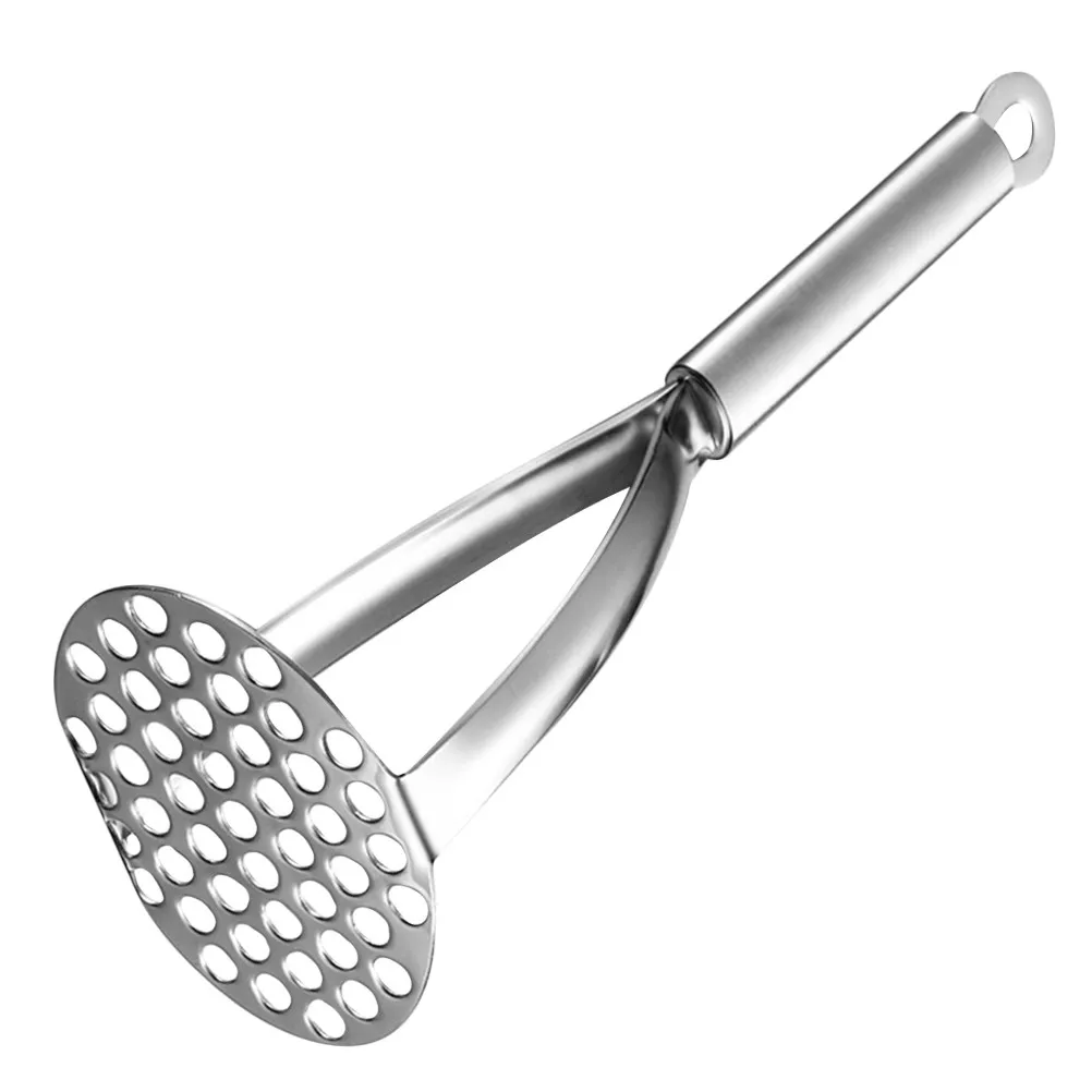 Metal Potato Masher Stainless Steel Comfortable Handle Kitchen Tool for Pumpkin Carrot Potato Mashing Reusable Vegetable Fruit