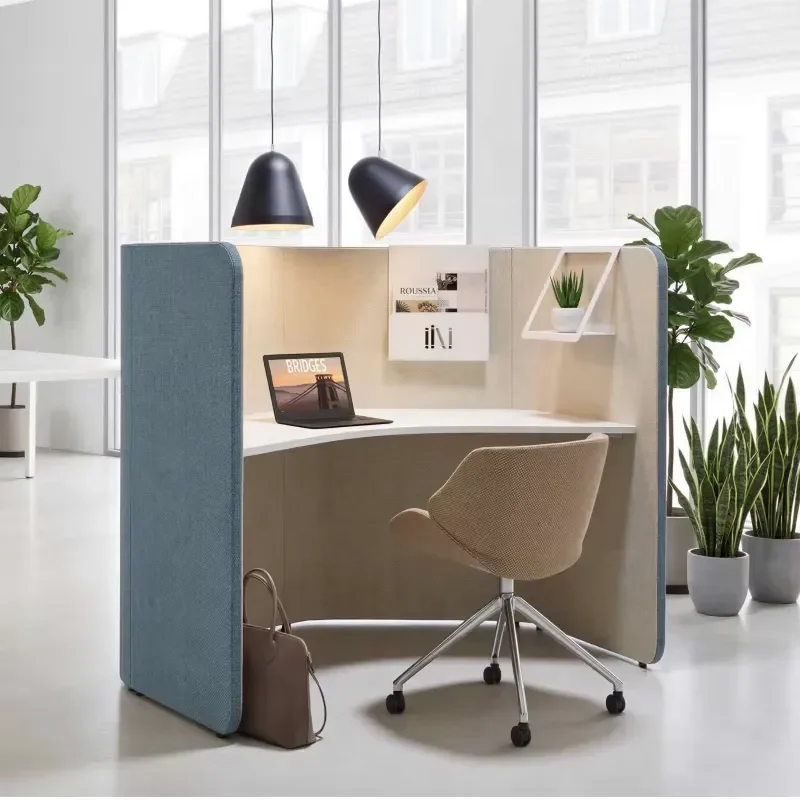 chair office furniture Eco-friendly Durable Modular Office Desks Modern Office Partitions sound absorption standing desk