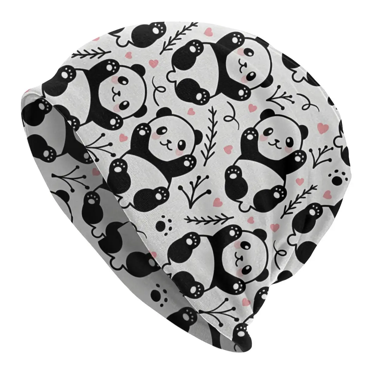 Skullies Beanies Caps Cute Panda Thin Hat Autumn Spring Bonnet Hats Men Women's Unisex Ski Cap