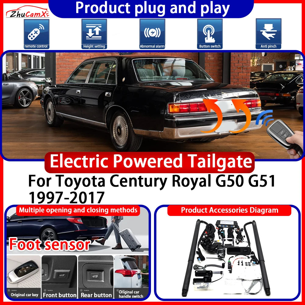 

Electric Powered Tailgate for Toyota Century Royal G50 G51 1997-2017 anti pinch Smart Intelligent Trunk Control Gate Lift Kit