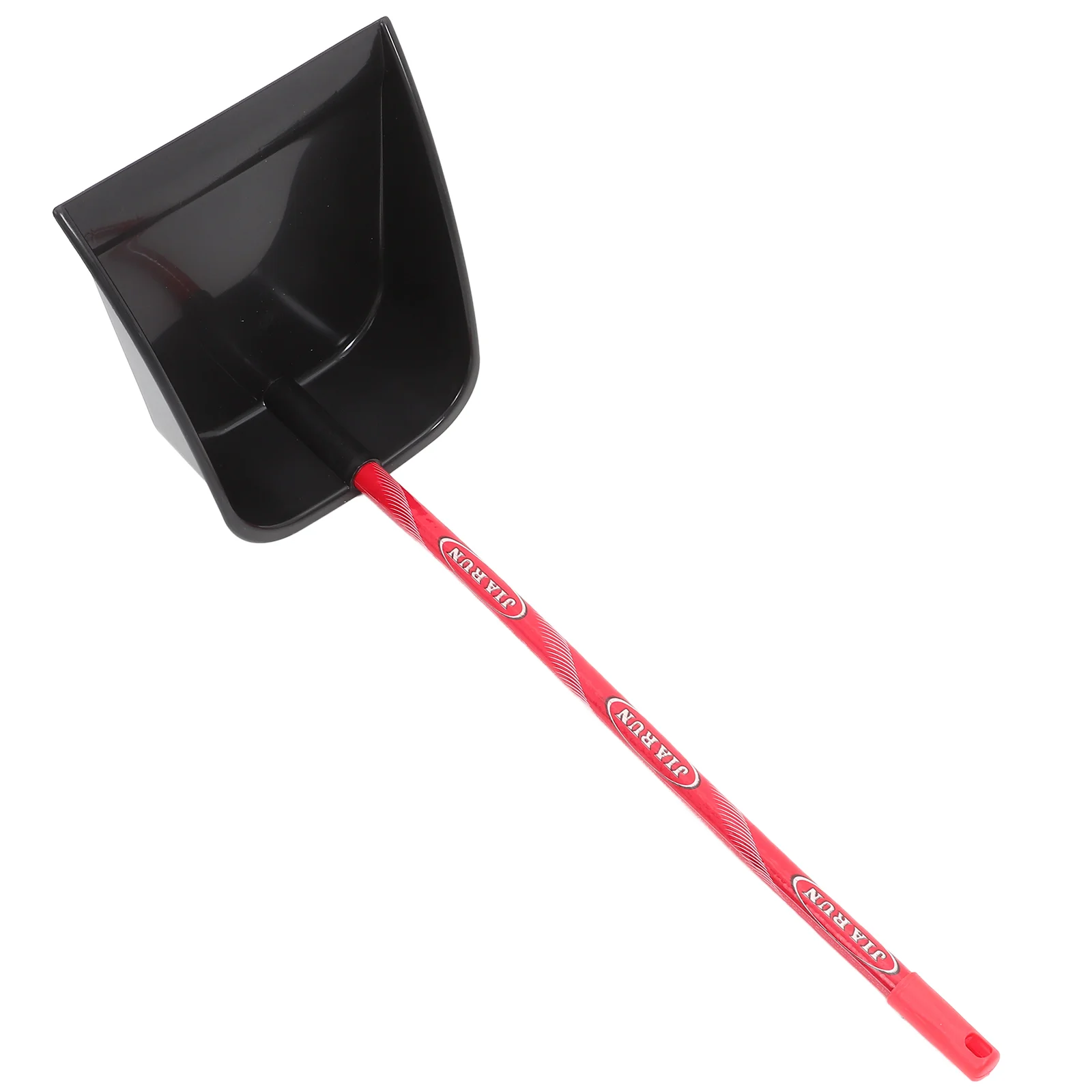 

Metal Dust Pan Trashcan Dustpan for Cleaning Long Handle Wood Plastic with Office
