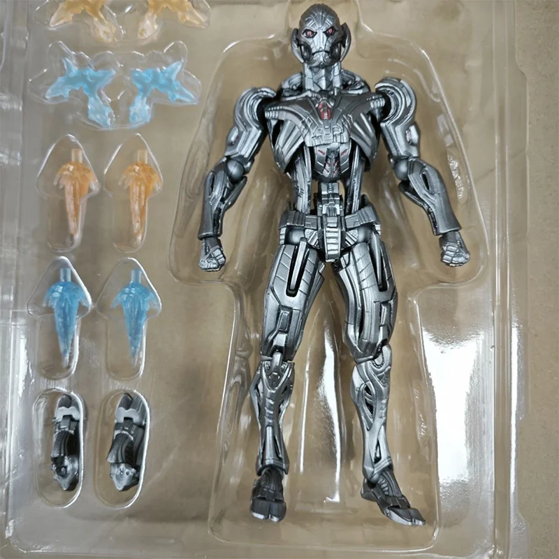 

In Stock Ac Factory Ultron Action Figures Toys Kaiyodo Amazing Yamaguchi Avengers Anime Ko Model Pvc Collection Decor Kids Gift