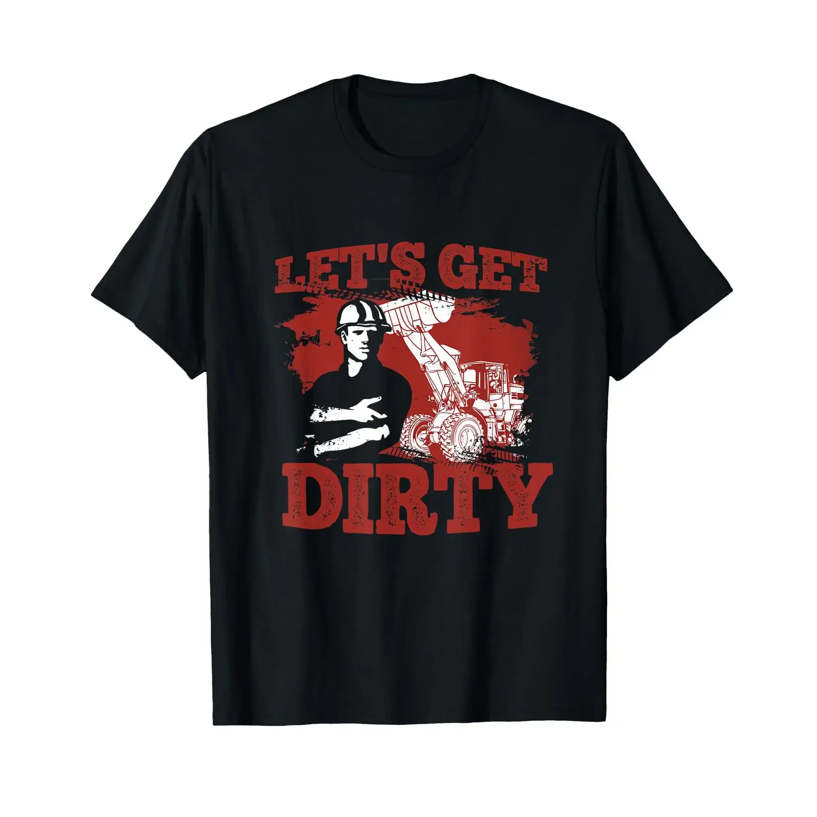 Bulldozer T Shirt black s vintage Washed Breathable Casual Stylish Versatile designer clothes fashion Top For Everyday Wear