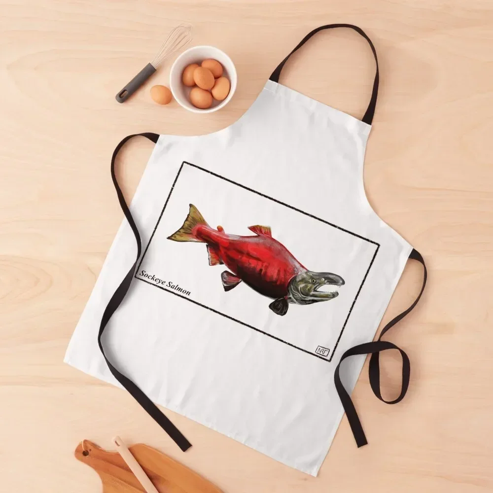 

Sockeye Salmon Apron Cute Kitchen Home Cleaning Kitchen Items Sexy Apron