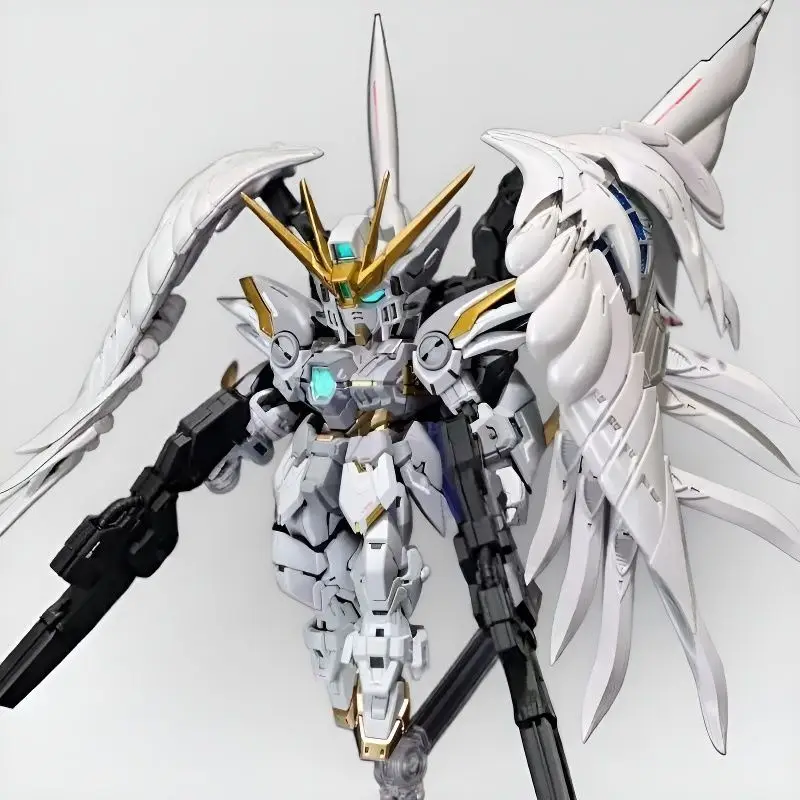GL MODEL MGSD Wing Snow White  Xxxg-00ysw  Assembly Model Kit Wing Zero EW XXXG-00W0 Robot Action Figure Plastic Model Kits Toys image 2