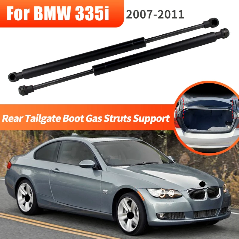 2PCS For BMW 335i Base Sedan 2-Door Trunk E90 2007-2011 Rear Tailgate Boot Trunk Gas Struts Spring Support Lifter 01612390E