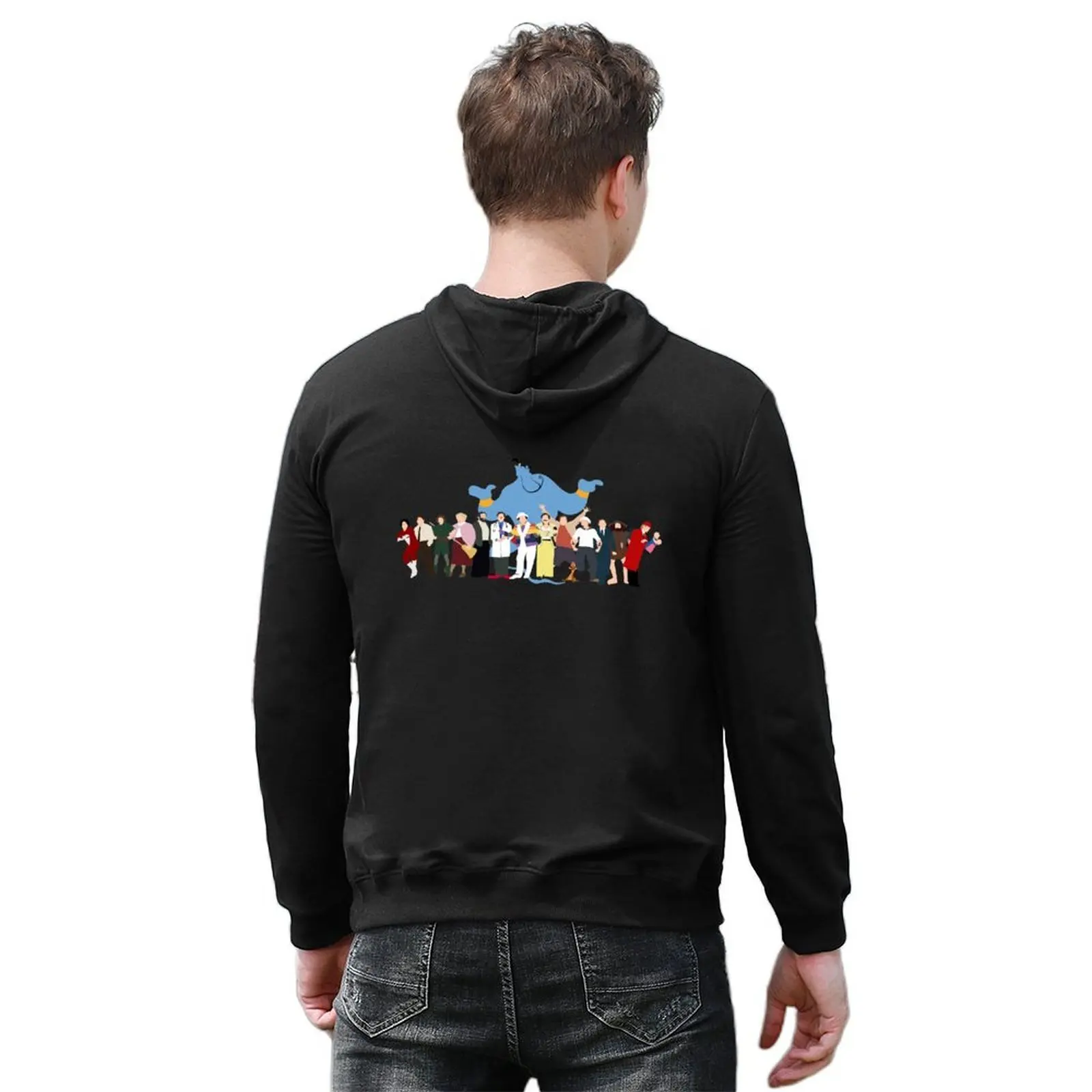 NO BACKGROUND Even More Minimalist Robin Williams Character Tribute Hoodie anime clothing fashion men graphic hoodies