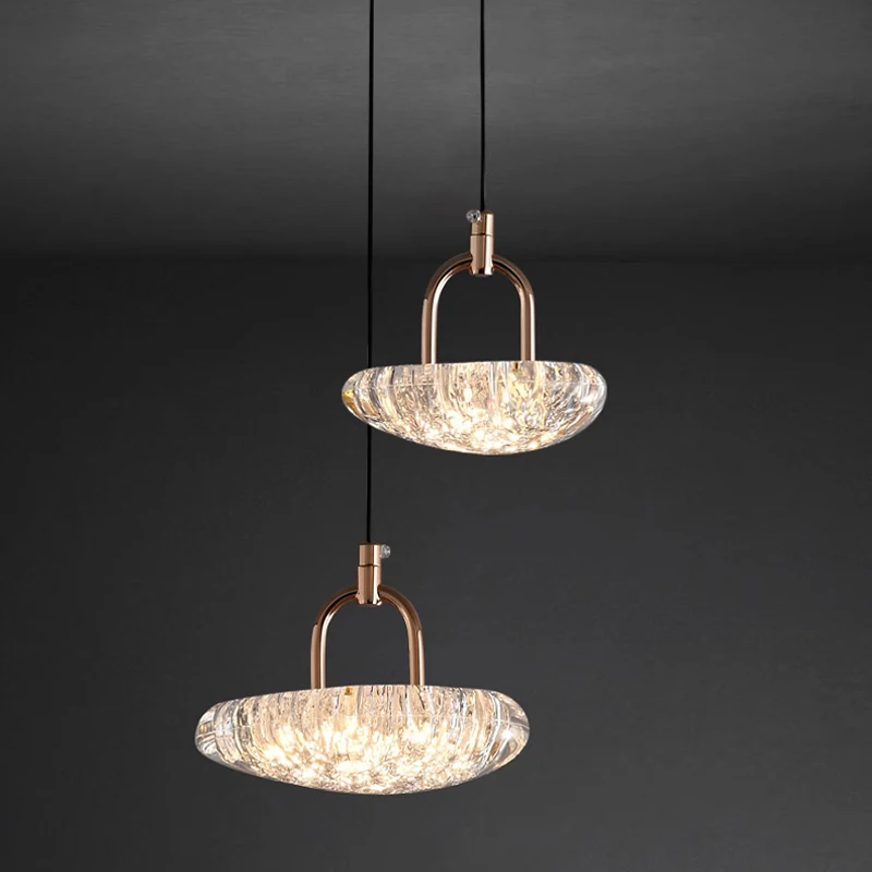 Single Head New Modern Simple Italian Light Luxury High Sense Bar Small Pendant Lamp Bedroom Bedside Atmosphere Lamp