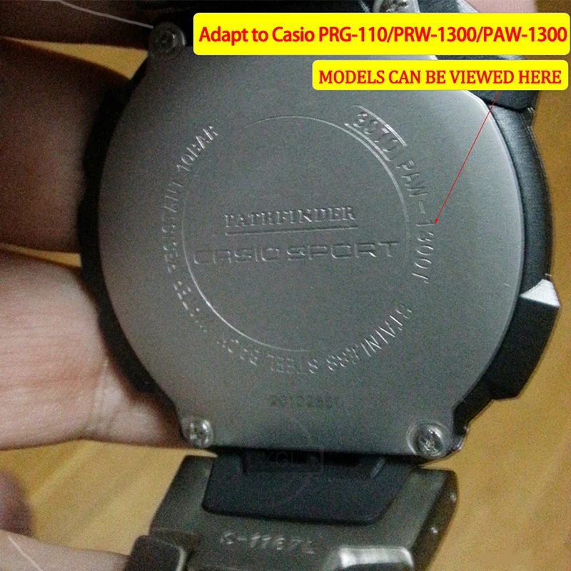 Imagem -02 - Pulseira de Borracha de Resina para Casio Probrek Prg110 Prw-1300 Paw1300 Masculino Esporte à Prova Impermeável Água Substituição Banda Pulseira Relógio Acessórios